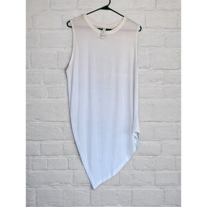 Athleta Women’s Large White Cloudlight Restore Asymmetrical Tunic Top Sleeveless